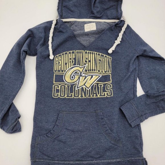 George Washington Colonials Hoodie Sweatshirt Alta Gracia Women's Small Blue - Picture 1 of 6